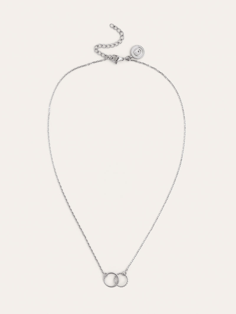 Collier Cercles Twist Acier