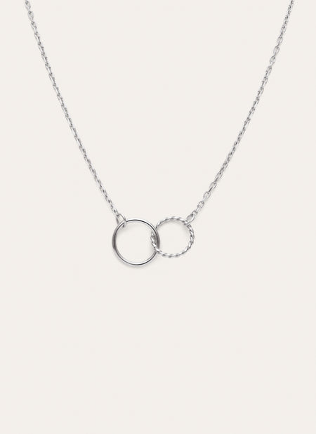 Halskette Circles Twist Edelstahl