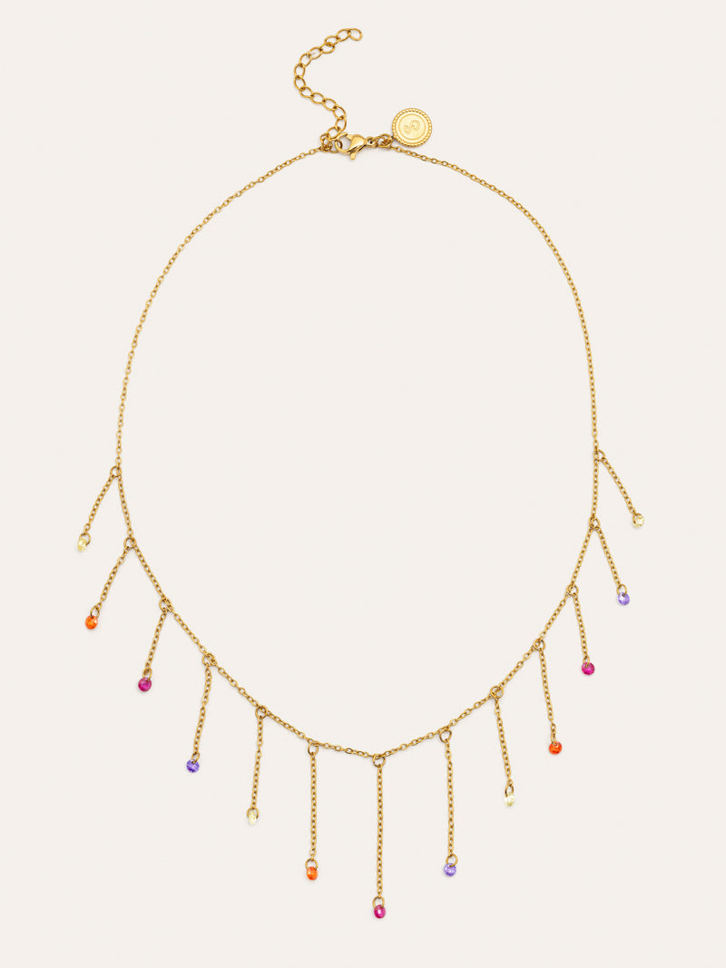 Clea Colors Stainless Steel Gold Necklace