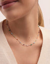 Crystals Colors Stainless Steel Necklacace