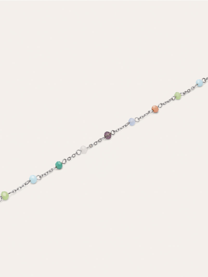 Crystals Colors Stainless Steel Necklacace