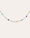 Collar Crystals Colors Plata