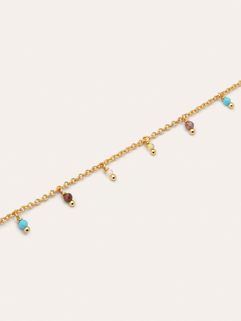 Danicing Stones Gold Necklace 