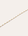 Dots Enamel White Stainless Steel Gold Necklace