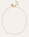 Collar Dots L Acero Baño Oro