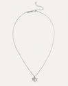 Duo Stars Spark Silver Necklace