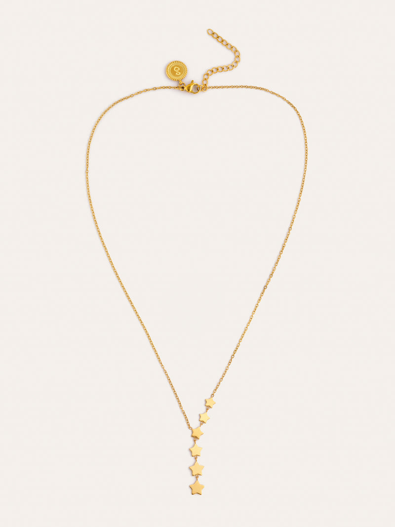 Collier Estela Y Acier Plaqué Or