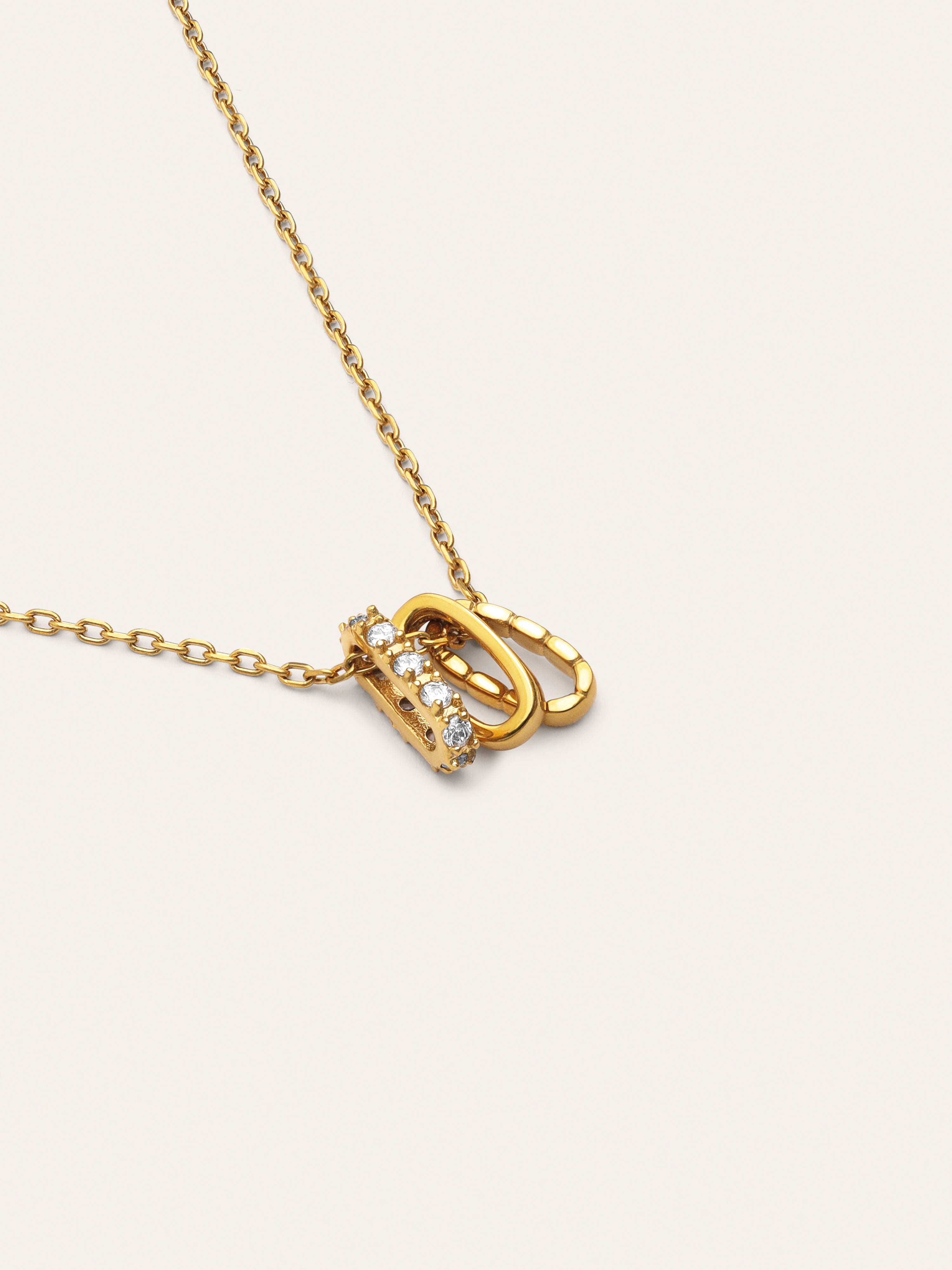 Family Stainless Steel Gold Necklace