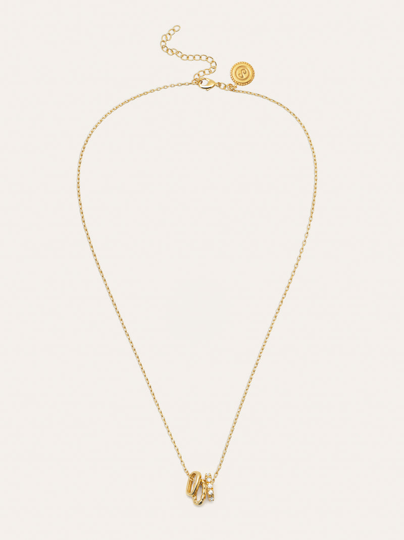 Family Stainless Steel Gold Necklace