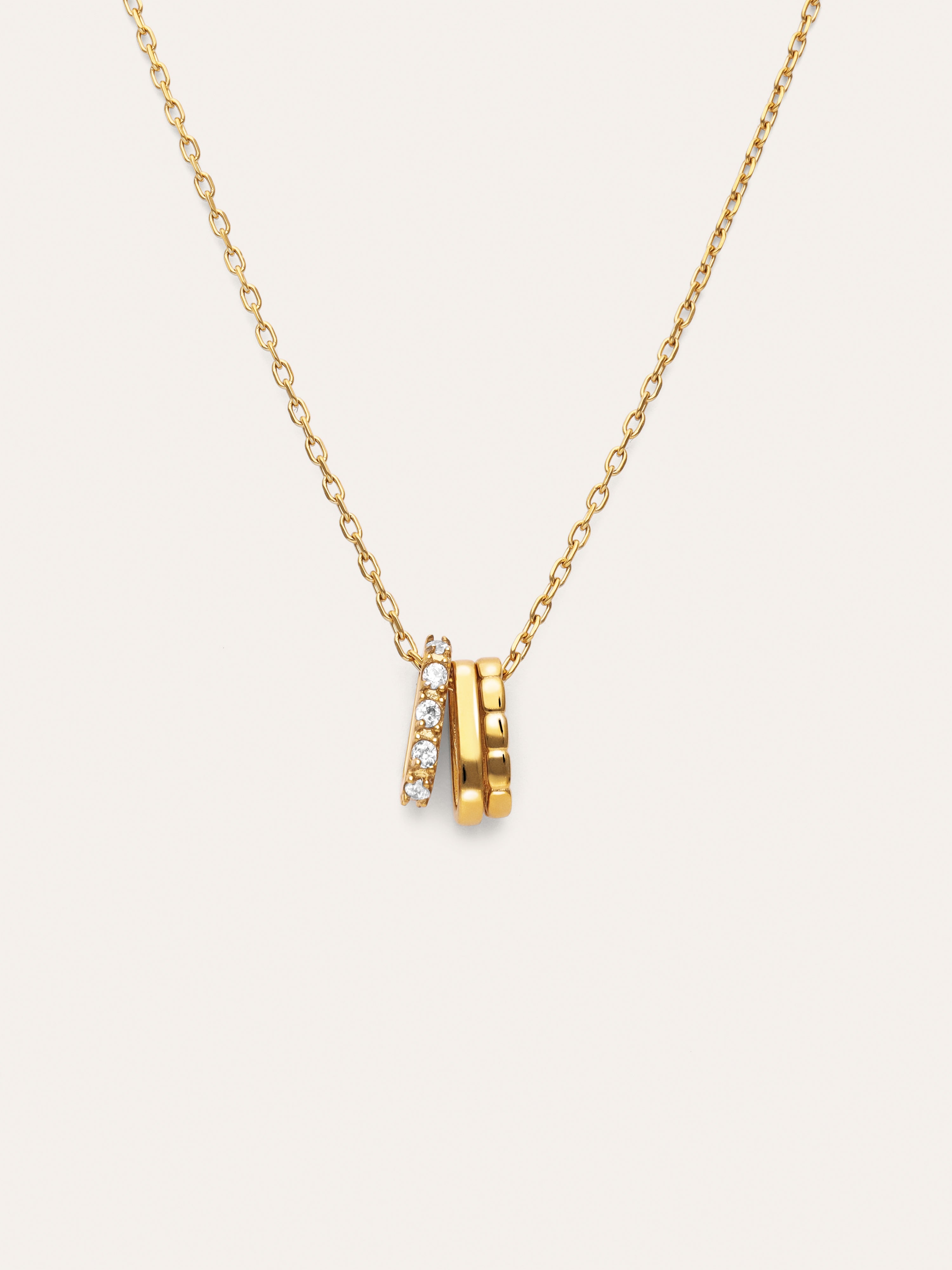 Family Stainless Steel Gold Necklace