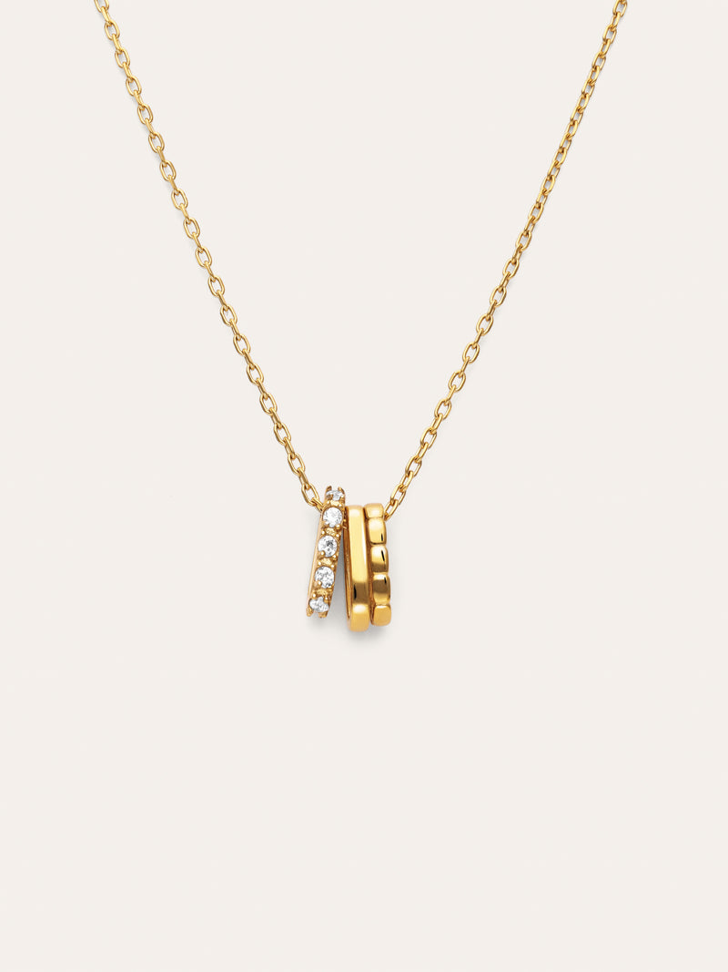 Family Stainless Steel Gold Necklace