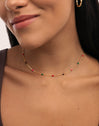 Fine Enamel Honey Gold Necklace