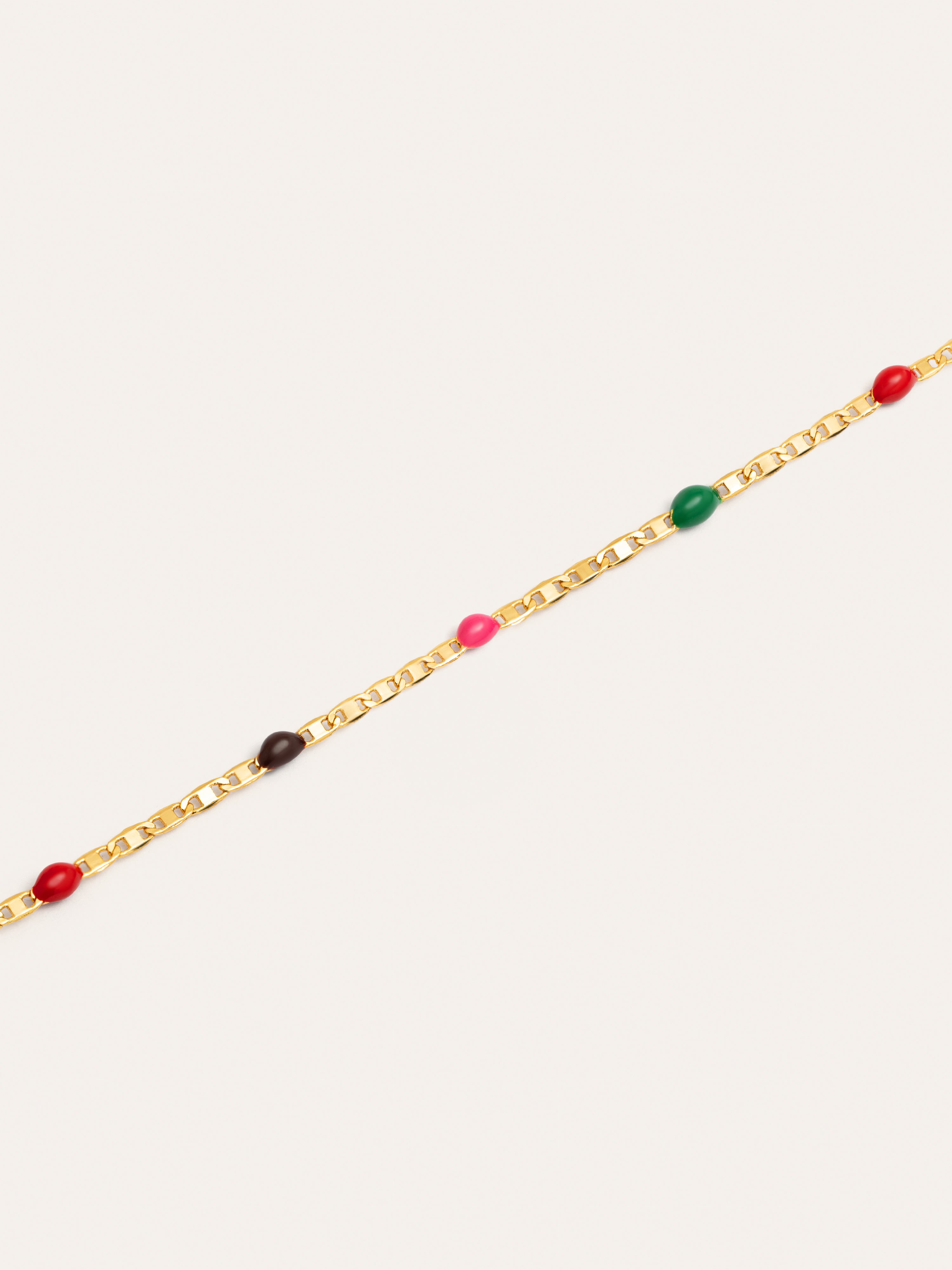 Fine Enamel Honey Gold Necklace
