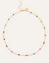 Fine Enamel Honey Gold Necklace