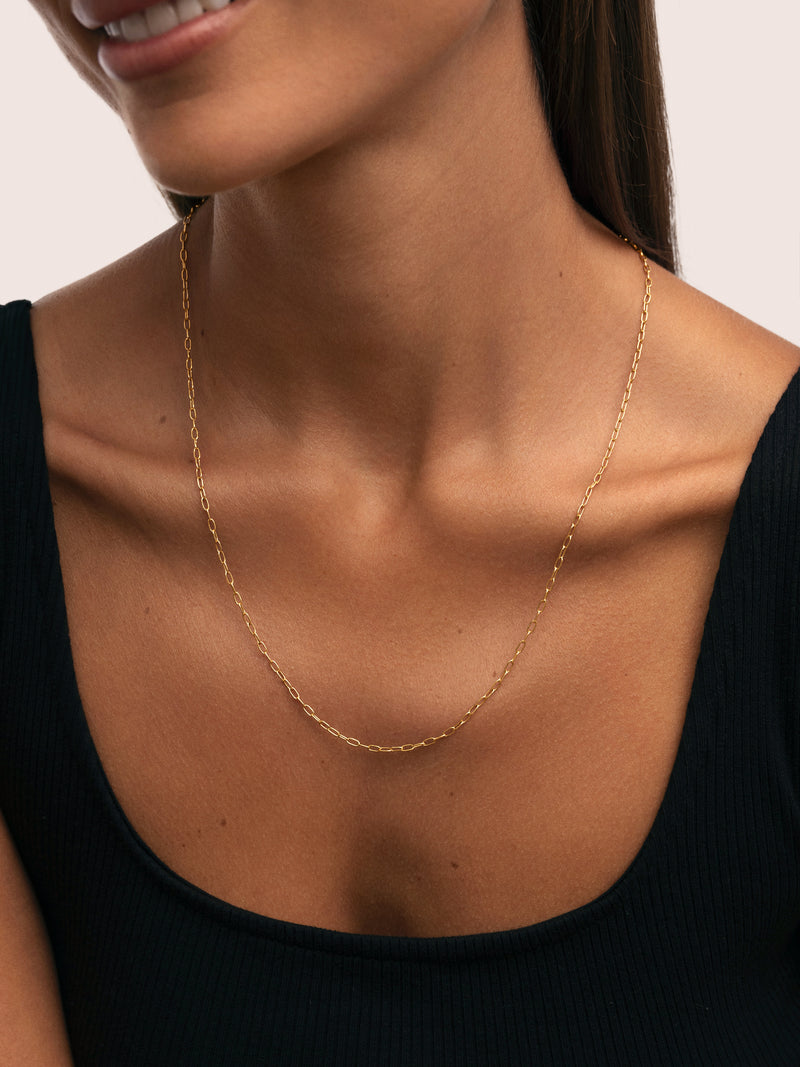 Fine Chic Stainless Steel Gold Necklace