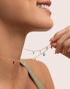Xiqueta Meua Colors Stainless Steel Gold Necklace