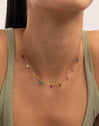 Xiqueta Meua Colors Stainless Steel Gold Necklace