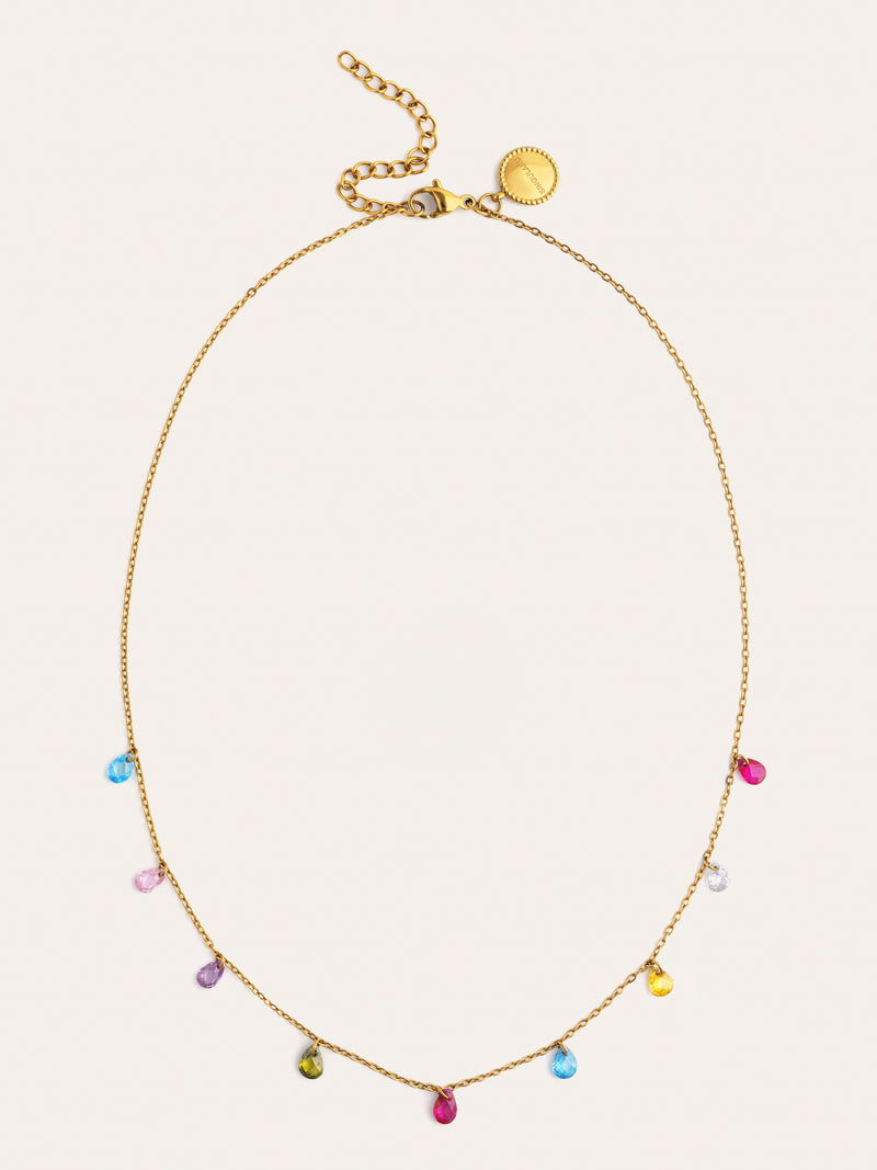 Xiqueta Meua Colors Stainless Steel Gold Necklace