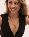 Fine Disco Stainless Steel Gold Necklace