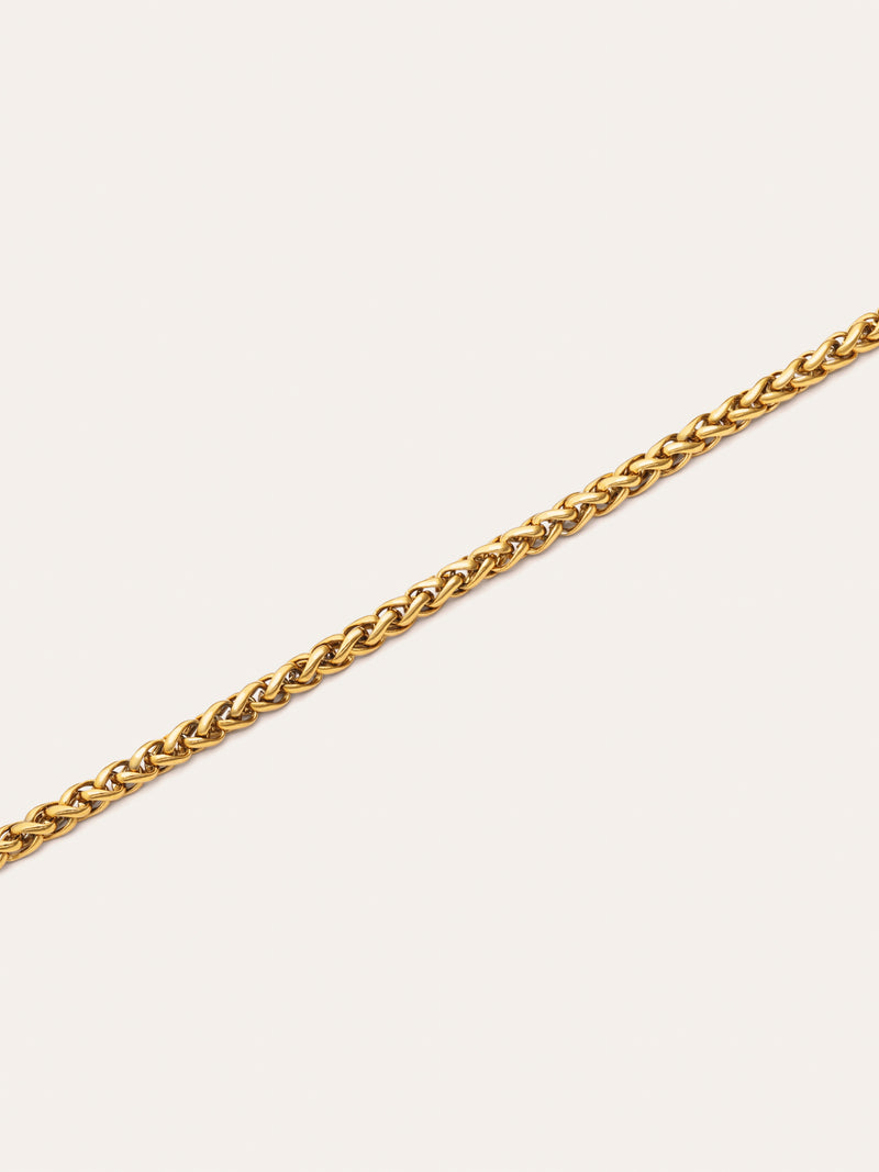 Fine Disco Stainless Steel Gold Necklace