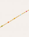Fine Enamel Colors Gold Necklace 