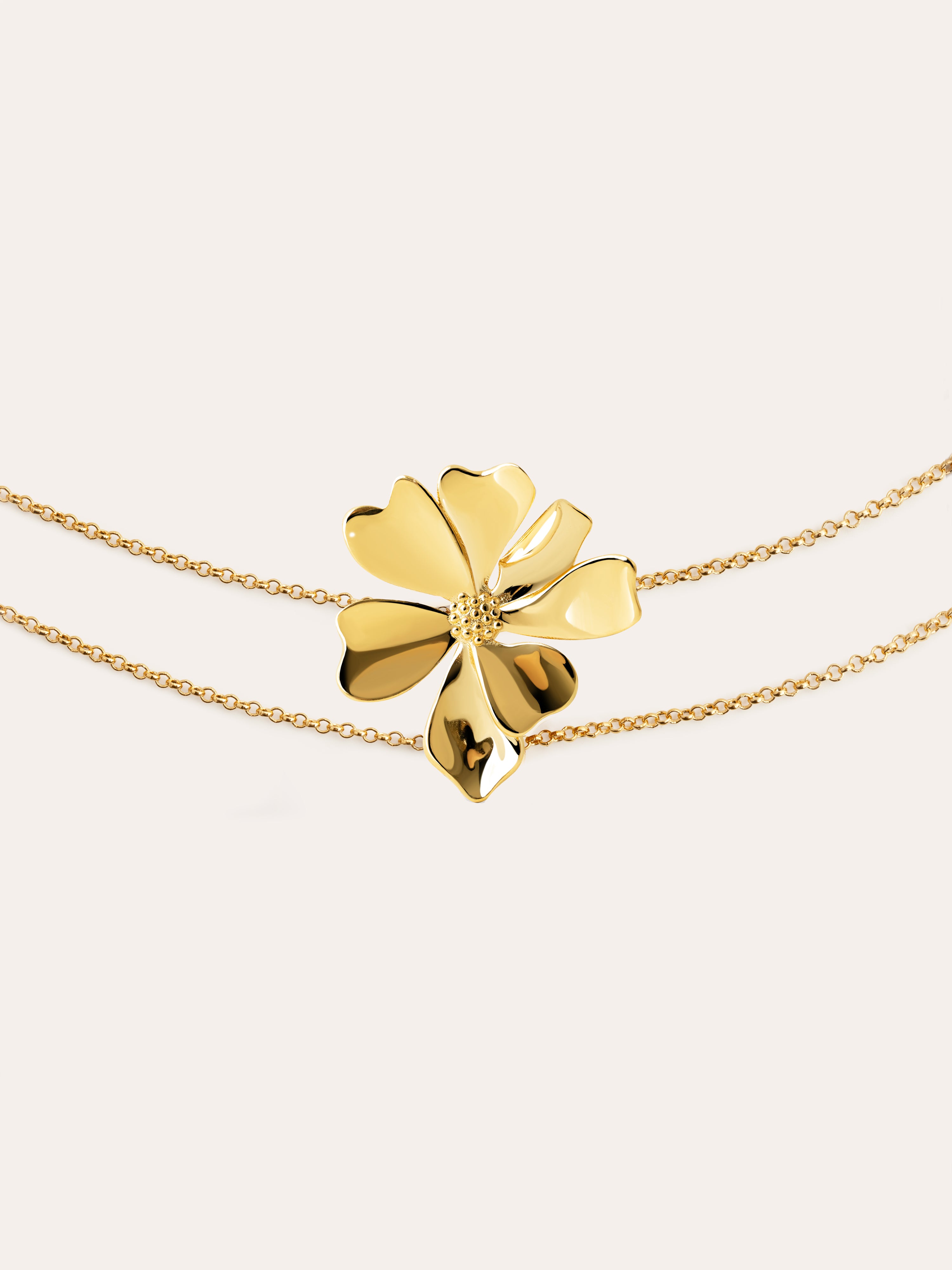 Choker Flower Spring Baño Oro