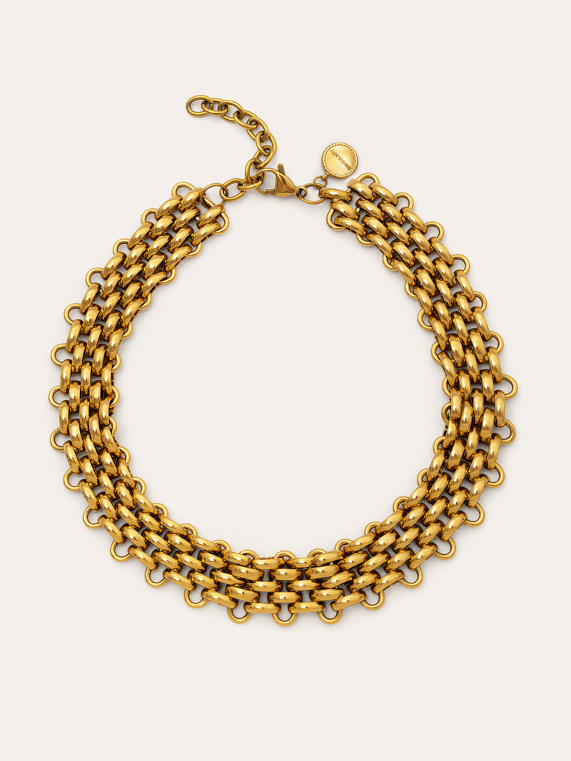 Galea Stainless Steel Gold Choker