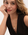 Gala Pearl Stainless Steel Gold Necklace