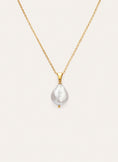 Gala Pearl Stainless Steel Gold Necklace