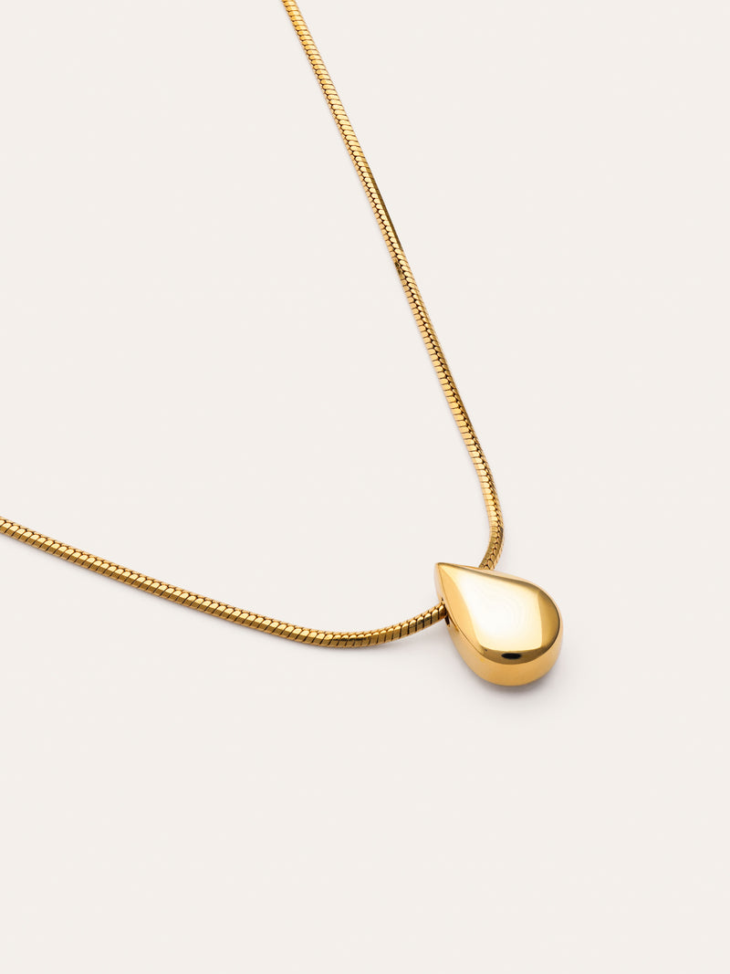 Ketting Druppel Drop Staal Verguld