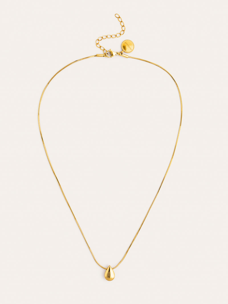 Ketting Druppel Drop Staal Verguld