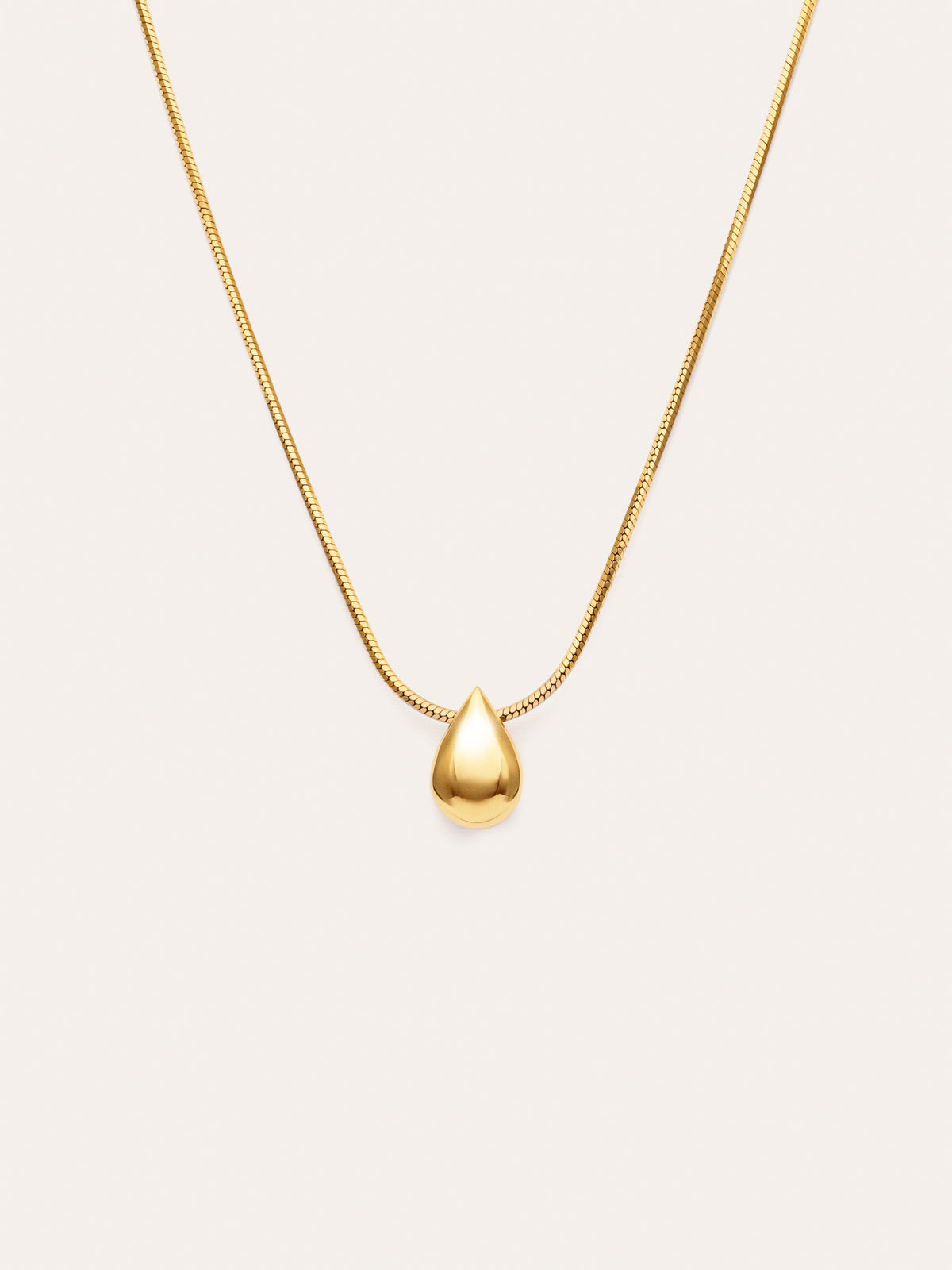 Ketting Druppel Drop Staal Verguld
