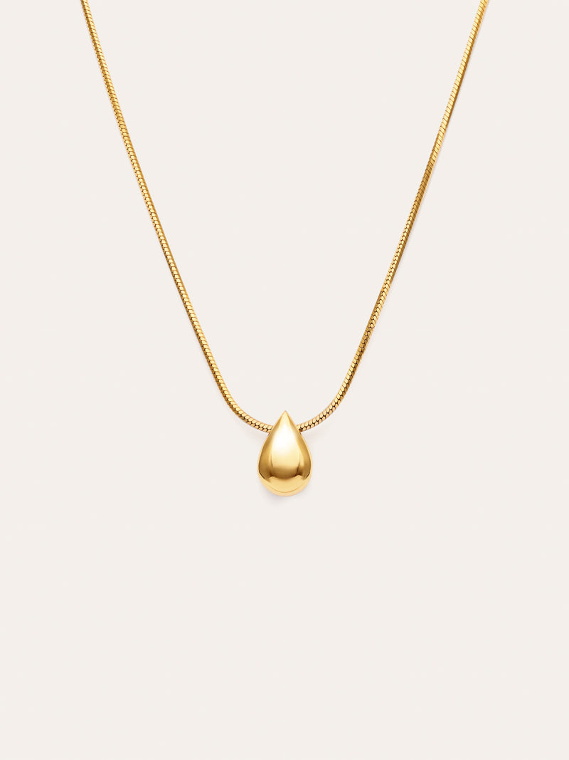 Ketting Druppel Drop Staal Verguld