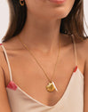 Collar Irida Acero Baño Oro