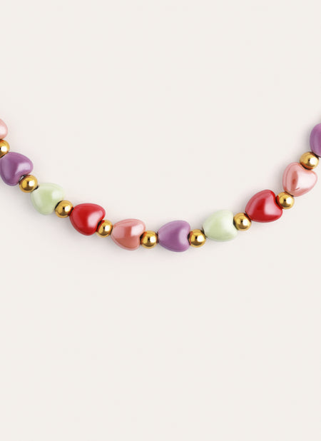 Collar l'Amour à Paris Color Acero Baño Oro