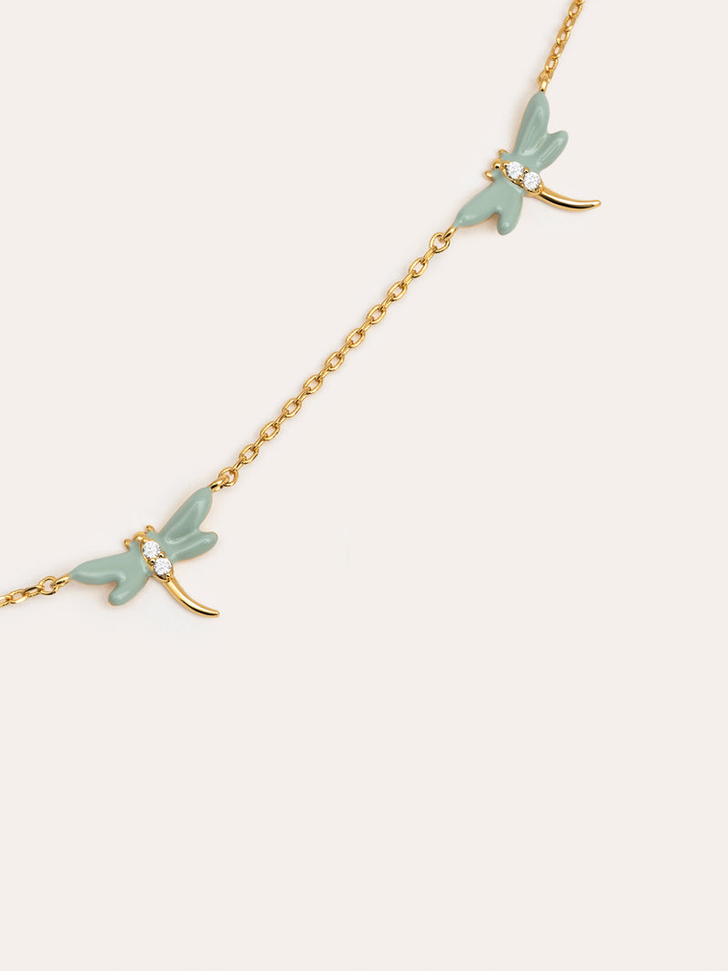 Dragonfly Gold Necklace 