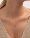 Collar Little Moon Spark Plata Baño Oro