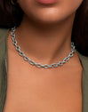 Collar Link Sky Acero