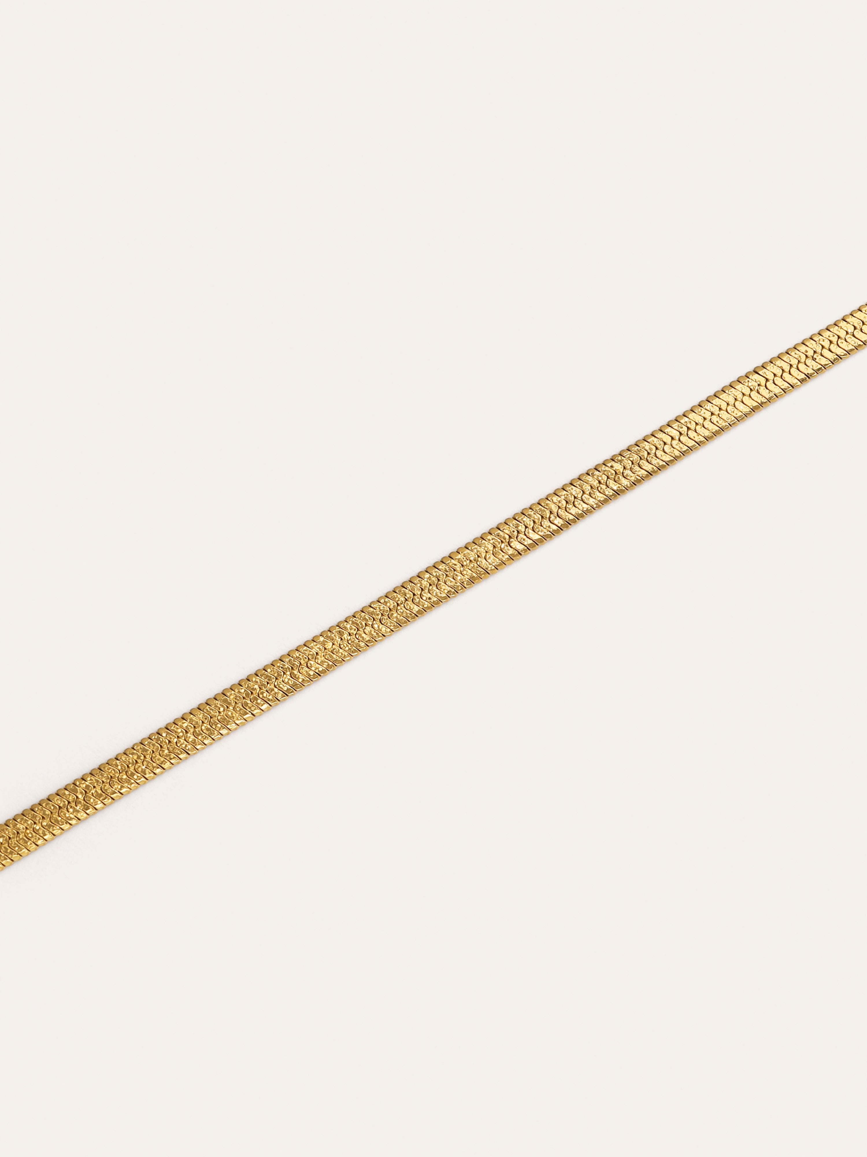 Collar Lisse Sparkling Acero Baño Oro