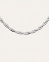 Collier Double Lisse Twister Acier