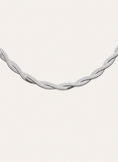 Collier Double Lisse Twister Acier