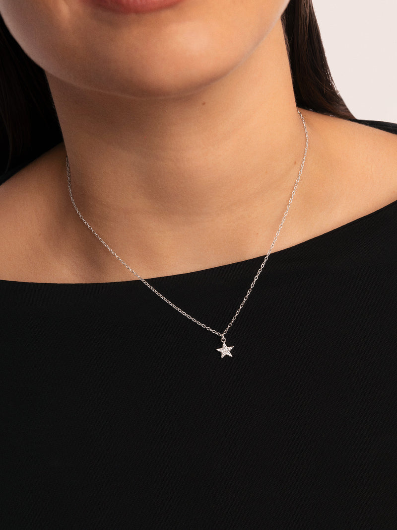 Collier Lyra Star Argent