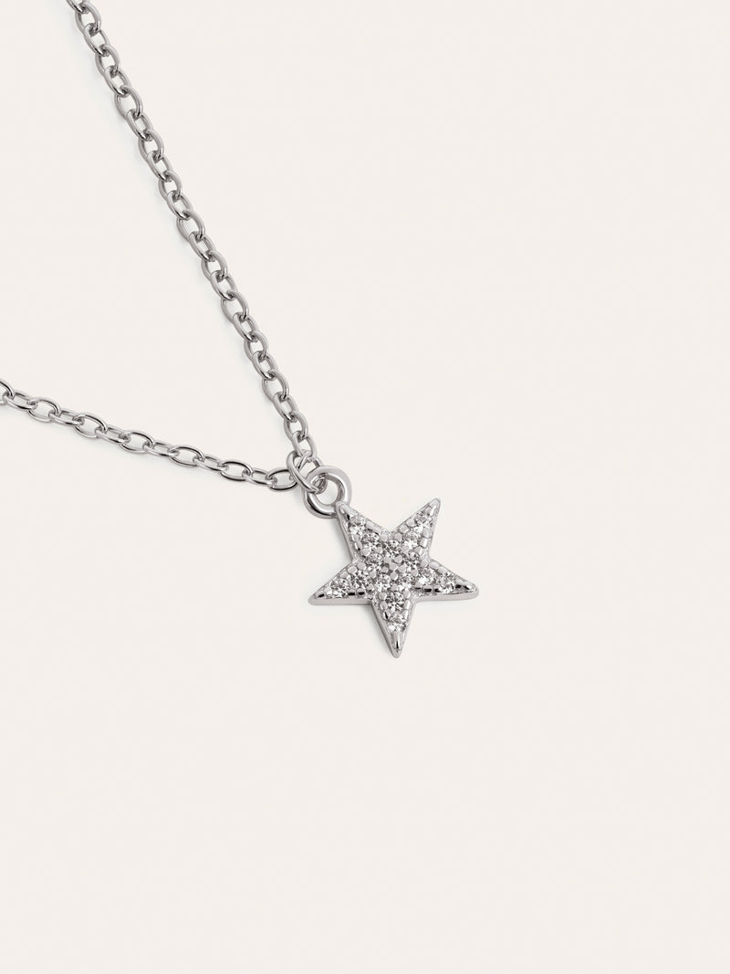 Collier Lyra Star Argent
