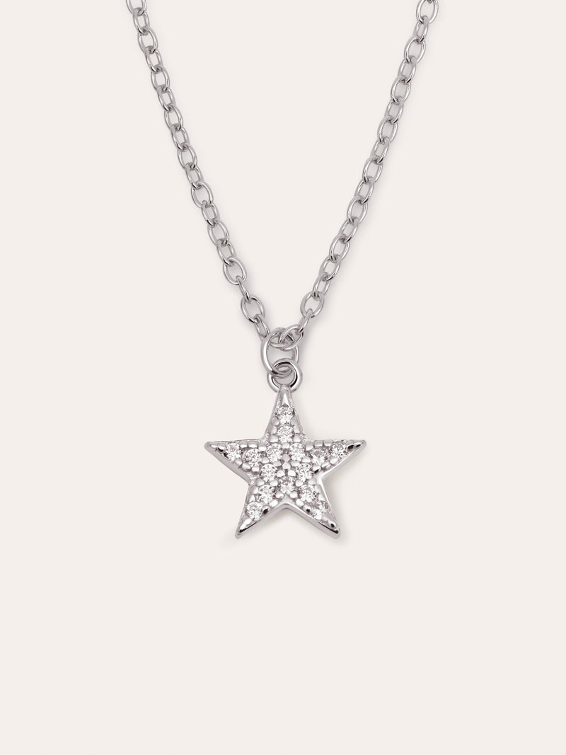 Collier Lyra Star Argent