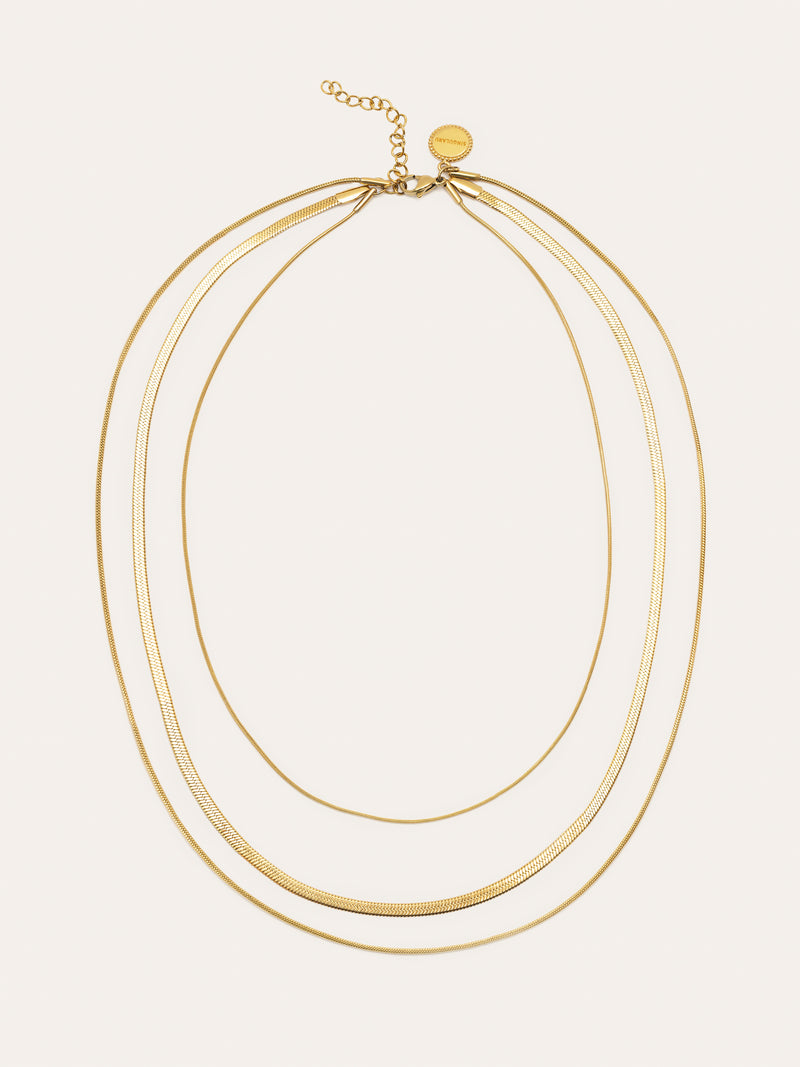 Maat Stainless Steel Gold Necklace
