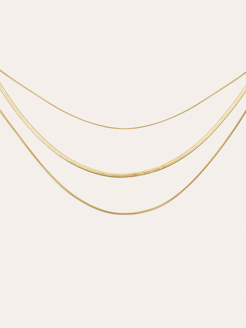 Maat Stainless Steel Gold Necklace