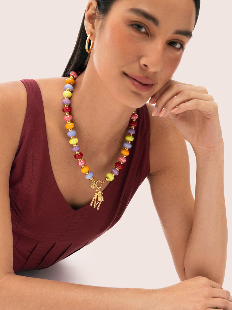 Maxi Frida Stainless Steel Gold Necklace