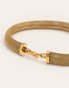 Choker Malla Acero Baño Oro