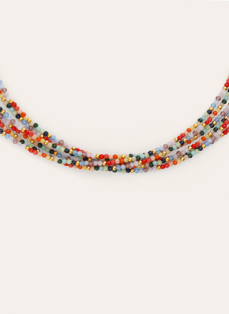 Ketting Mawi Colors Staal Verguld met Goud