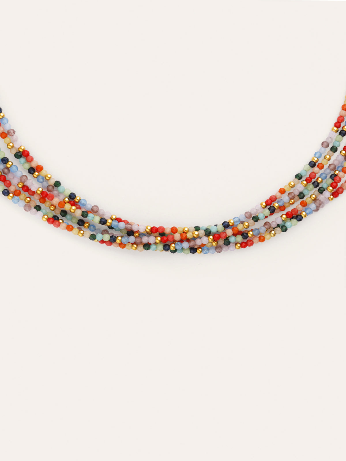 Necklace Mawi Colors Steel Gold Plated